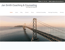 Tablet Screenshot of jansmithcoaching.com